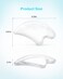 Wapodeai Face Massager  Gua Sha Gua Sha Tool Apply to The Face Eyes Neck Whole Body Skin Massage and Firming Skin Crystal Transparent Color