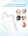 Wapodeai Face Massager  Gua Sha Gua Sha Tool Apply to The Face Eyes Neck Whole Body Skin Massage and Firming Skin Crystal Transparent Color