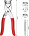 150 Sets Snap Button Snap Fastener kit Snaps 95mm Metal Snaps Buttons with Fastener Pliers Press Tool Kit Perfect for DIY Crafts Clothes Hats and Sewing10 Colors
