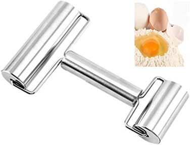 jiayouxile Roller Smooth Non Stick Stainless Steel Rolling Pin Baking Kitchen Utensils for PastryTortilla PizzaCookie and More