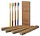 EcoSlurps 4 Bamboo Toothbrushes Multipack  Award Winning Medium Bristle Biodegradable Bamboo Toothbrush Pack 4 Adult Medium MultiColored