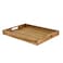 KITEISCAT Acacia Wood Serving Tray with Handles  17Inch Decorative Wooden Tray  Perfect for Breakfast Lunch Dinner Appetizers Patio Ottoman Coffee Table  Durable Living Room and Couch Tray