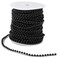 Black Pearl Beads on a String Roll for Crafts 4 mm 25 Yards