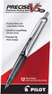 Pilot Precise V5 RT Refillable  Retractable Rolling Ball Pens Extra Fine Point 05 mm Black Pack of 12