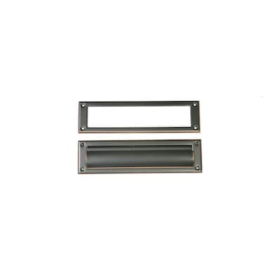 Architectural Mailboxes Steel Mail Slot Accessory Rubbed Bronze MS00RCAM Rubbed Bronze