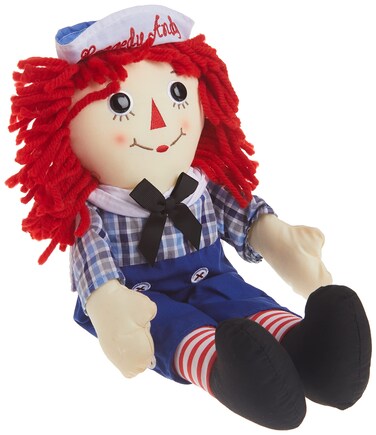Aurora Timeless Raggedy Ann  Raggedy Andy Raggedy Andy Classic Stuffed Animal  Cherished Memories  Lasting Play  Multicolor 16 Inches