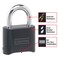Master Lock Black Combination Lock Customizable Combo Padlock Indoor and Outdoor Weather Resistant Lock with Resettable Code for Gates Lockers 4 Pack 178EC4
