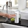 simplehuman 8 oz TouchFree Sensor Liquid Soap Pump Dispenser with Soap Sample White
