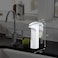 simplehuman 8 oz TouchFree Sensor Liquid Soap Pump Dispenser with Soap Sample White
