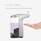 simplehuman 8 oz TouchFree Sensor Liquid Soap Pump Dispenser with Soap Sample White