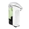 simplehuman 8 oz TouchFree Sensor Liquid Soap Pump Dispenser with Soap Sample White