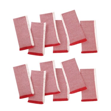 Folkulture Christmas Napkins Set of 12 Cotton Dinner Napkins or Table Napkins for Parties Christmas Napkins Cloth for Guests Resuable Linen Napkins or Pastel Napkins for Christmas