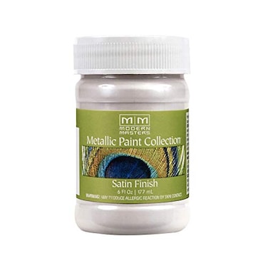 6 oz Modern Masters ME705 Oyster Metallic Paint Collection Satin WaterBased Decorative Metallic Paint