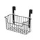 Household Essentials Over the Door Cut Out Metal Basket Black
