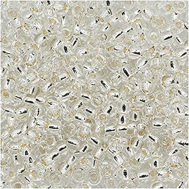 Toho Seed Beads Silver Lined Crystal