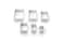 Fox Run Rectangle Cookie cutters 4 x 4 x 1 inches Metallic