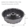 Cake Pan 12 Cup Premium Fluted Cake Pan for baking 10In NonStick Cake Pan Heavy Duty Carbon Steel Tube Pan Baking Mold