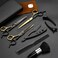 Hair Scissors11Pcs Professional Black Gold Hair Cutting Scissors Shears SetsStainless Steel Barber Scissors SuppliesStraight Shears Thinning Shears Multi Use Haircut Sets for Home Salon Barber