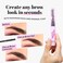 The Quick Flick  Quick Brow 2in1 Brow Lamination and Sculpting Gel Unique Eyebrow Gel and Brow Wax Hybrid Formula AllDay Hold Brow Gel and Laminate Eyebrow Makeup with DoubleSided Comb 8 ml