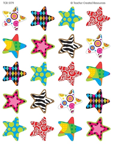 Teacher Created Resources Fancy Stars Stickers 5179