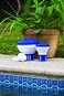Poolmaster 32157 Floating Swimming Pool Chlorine and Bromine Dispenser Small Blue