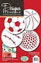 Designer Stencils Large Sports Ball Cookie Stencils Basketball  Golf  Soccer  Baseball  Beigesemitransparent