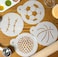 Designer Stencils Large Sports Ball Cookie Stencils Basketball  Golf  Soccer  Baseball  Beigesemitransparent