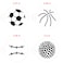 Designer Stencils Large Sports Ball Cookie Stencils Basketball  Golf  Soccer  Baseball  Beigesemitransparent
