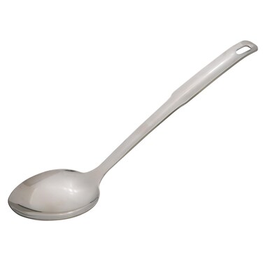 HIC Kitchen Solid Serving Spoon with Long Handle 188 Stainless Steel 125Inch