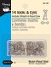 Dritz Nickel Hooks  Eyes Size 2