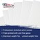 US Art Supply Professional Quality Stretched Canvas Multipack of 10 Square Sizes 2 Each 4x4 6x6 8x8 10x10 12x12 Inches  12Ounce Primed 34 100 Cotton  Painting Acrylic Pouring Oil