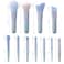 11Pcs Travel Makeup Brushes Set Mini Portable Makeup Brush Set with Travel Case Blending Face Powder Foundation Eye Shadow Concealer Make Up Brushes Tool Kit