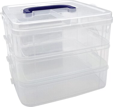 Teacher Created Resources Clear Stackable Storage Containers TCR20449 7L x 65W x 538H