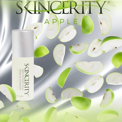 Skincerity Nightly Breathable Masque  Apple Grapeseed Oil and Vitamin E AntiAging Reduce Pore Size and Wrinkles Hydrating and Nourishing Radiant and Brightened Complexion