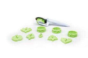 Fox Run Pie Top Cutters and Decorating Kit 11Piece Set Green