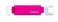 Clean Bottle Tritan Square BPAFree Water Bottle Opens from Both Ends 25 Ounce Raspberry