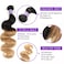 Kapelli Hair Body Wave Human Hair Bundles Ombre Honey Blonde Bundles Body Wave Brazilian Hair 3 Bundles T1B2714 16 18 Ombre Human Hair Bundles 2 Tone Black to Blonde Human Hair Weave
