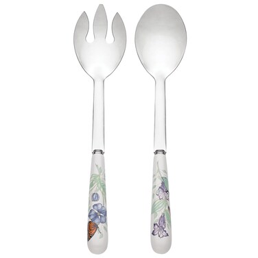 Lenox Butterfly Meadow 2pc Serving Set  White  084 LB