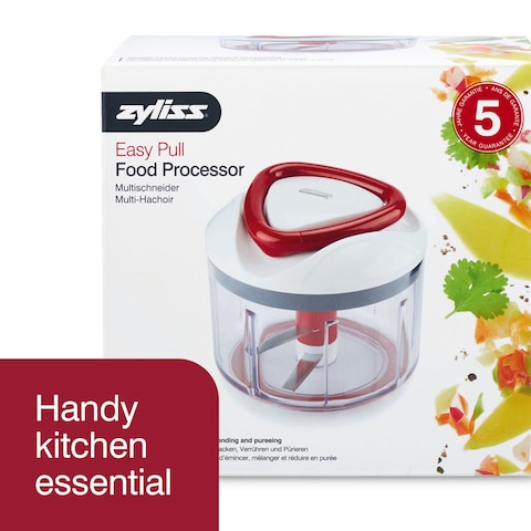 ZYLISS Easy Pull Food Chopper and Manual Food Processor  Vegetable Slicer and Dicer  Hand Held