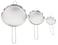 Home Basics Mesh Stainless Steel Strainer 3 Piece Set Silver