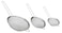 Home Basics Mesh Stainless Steel Strainer 3 Piece Set Silver