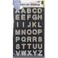 Dritz 2941 Ironon Letters Sequined Block 1Inch Silver 1Sheet