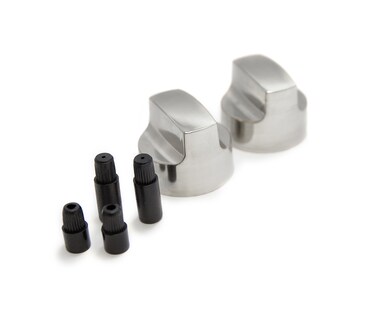 GrillPro 25960 Chrome Look Replacement Control Knobs Will Fit Large D Shaped Valve Stems