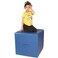 Foamnasium Large Block Indoor Foam Playset Soft Toddler and Active Kids Play Foam Block for Crawling Climbing and Jumping Made in the US Blue