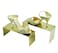 BNN Gold Color HighLow Size Metal Display Stand Riser Shoe Display Riser Set of 2