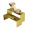 BNN Gold Color HighLow Size Metal Display Stand Riser Shoe Display Riser Set of 2