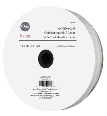 Dritz DRIT4 332 144 YD Cable Cord White