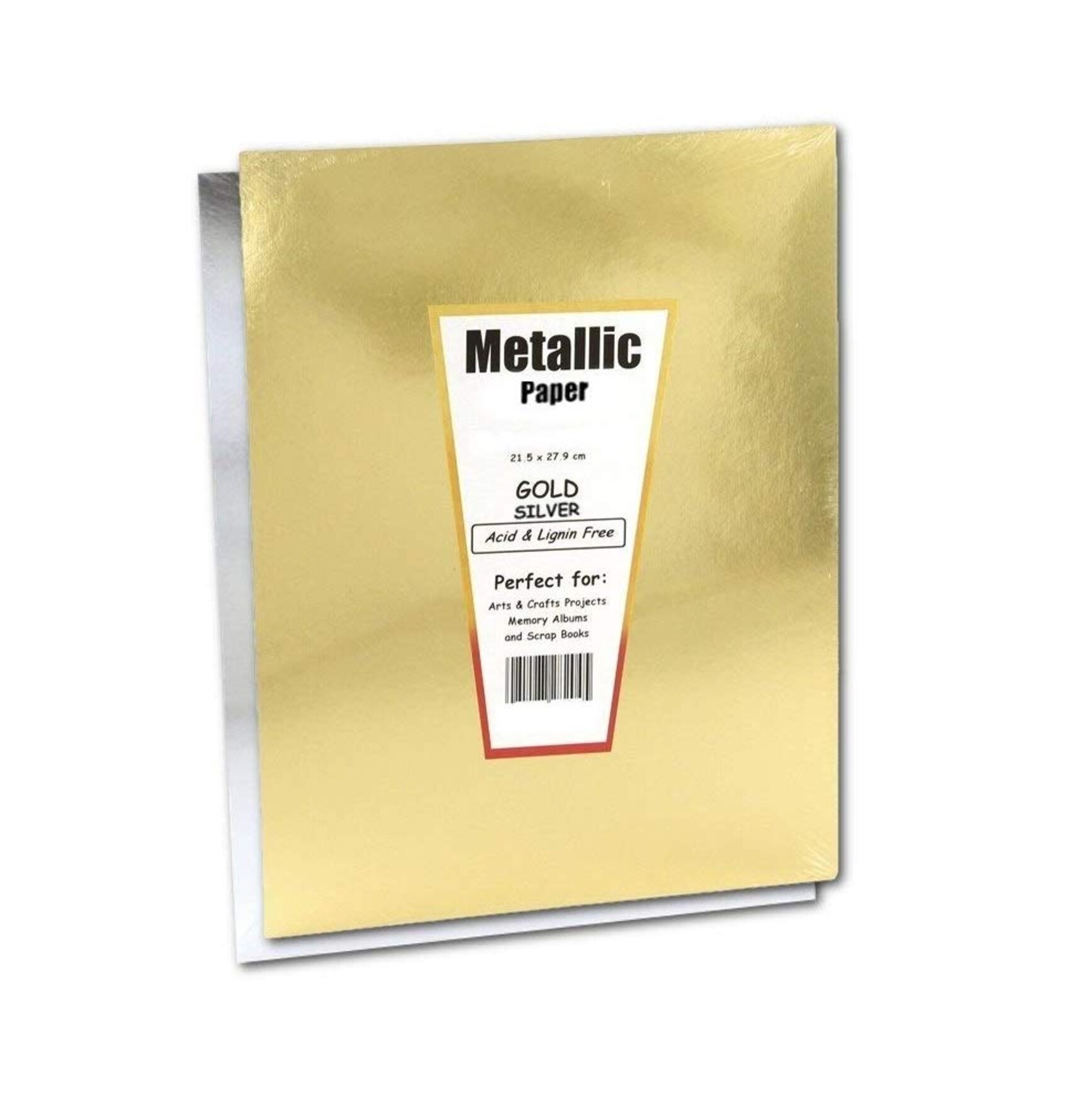 【foil1枚＋レア3枚】高級市場　 highMarket　Foil 英語 Hygloss® Assorted Metallic Foil Paper Sheets, 6 packs of 20