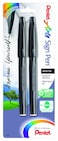 Pentel Arts Sign Pen Black Ink 2 Pack S520BP2A  Assorted