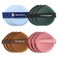 12 Pcs Powder Puff Pure Cotton Face Soft Round Velour Makeup Puff for Loose Body Mineral Powder Cosmetic Foundation Blender Beauty Wet Dry Washable Makeup Sponge Tool Brown Blue Pink Green